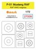 Omask 27009 P-51 Mustang RAF insignias 1/72